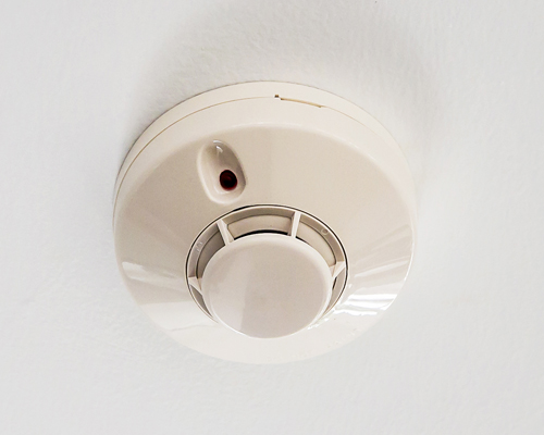 Fire and Smoke Detector on Ceiling Fire and Smoke Detector on Ceiling
